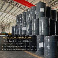 Calcium Carbide 100KG Steel Drum Nitrogen-Flushed & Moisture-Proof Packaging