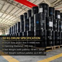 Calcium Carbide 50KG Steel Drum Nitrogen-Flushed & Moisture-Proof Packaging